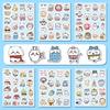 10100Pcs Cartoon Jiikawa Kawaii Stickers Decorative Desk Laptop Scrapbook Stationery Cute Chiikawa Graffiti Sticker Kids Gift