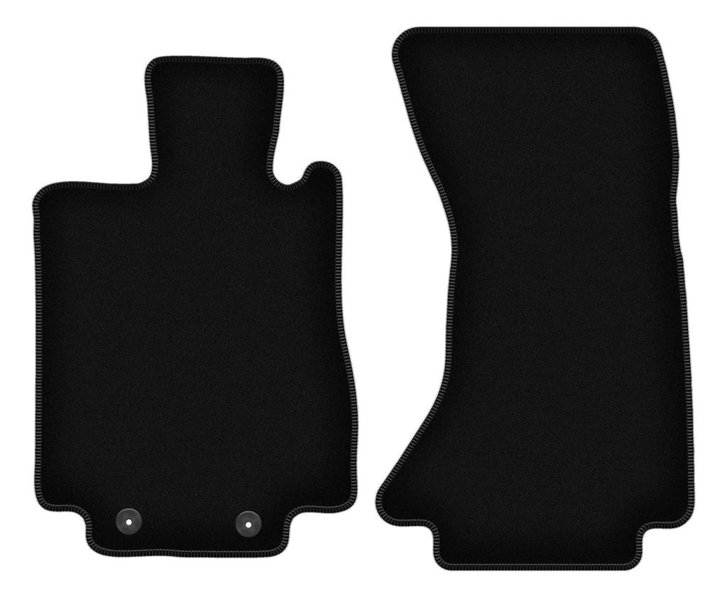 BASIC front velour floor mats for: Mercedes S W220 4Matic short (1998-2005)