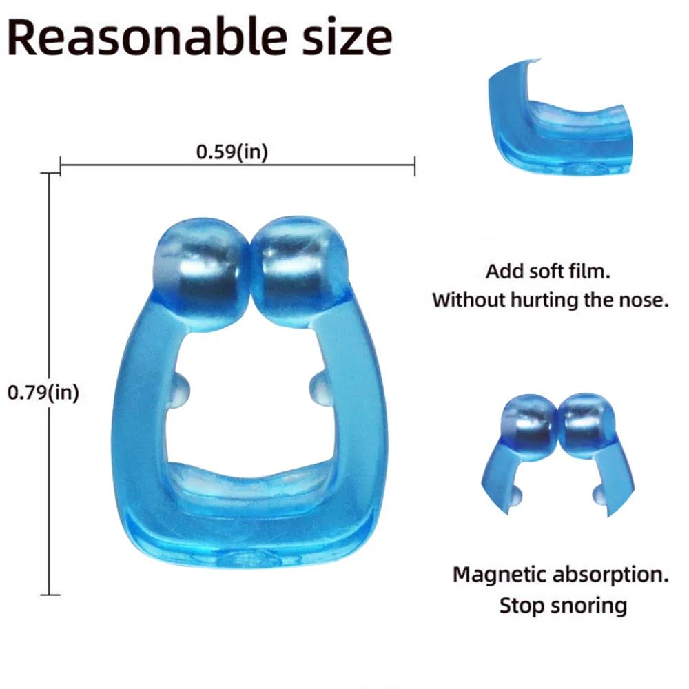 Magnetic Anti Snore Device Stop Snoring Nose Clip Easy Breathe Improve Sleeping Apnea Guard Night Device With Case 1/2/4/6/8PC