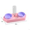 Dog Bowls Drink Fountain Cat Food Dishes Pet Feeding Station Detachable Non Slip Automatic
