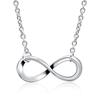 New Minimalist Pendant Women's Necklaces Cross Leaf Silver Color Knot Design Female Neck Jewelry Infinity Multilayers Collares