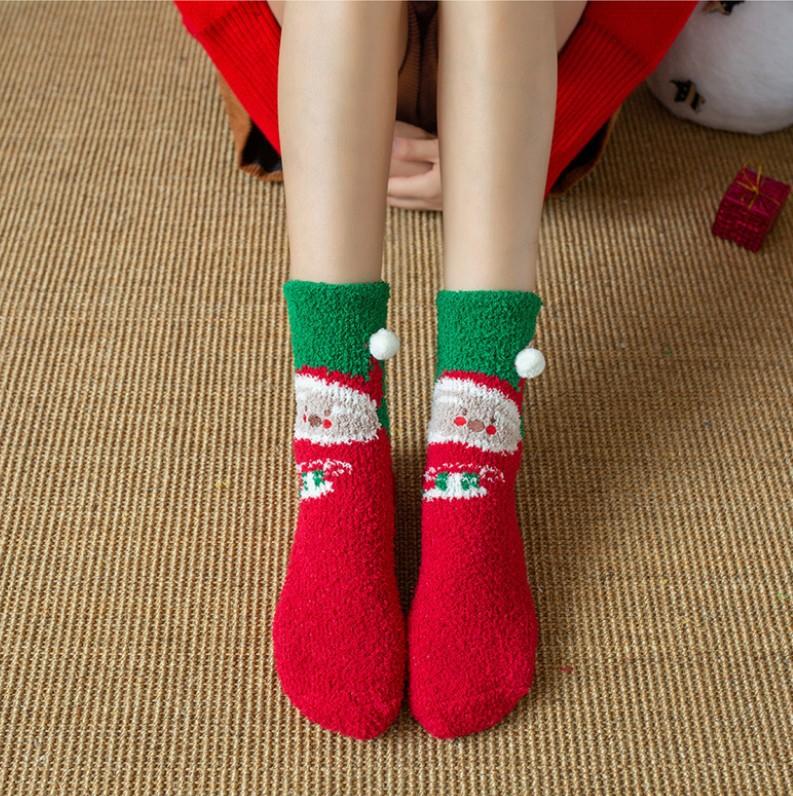 Cute animal warm socks, Christmas socks, thick socks