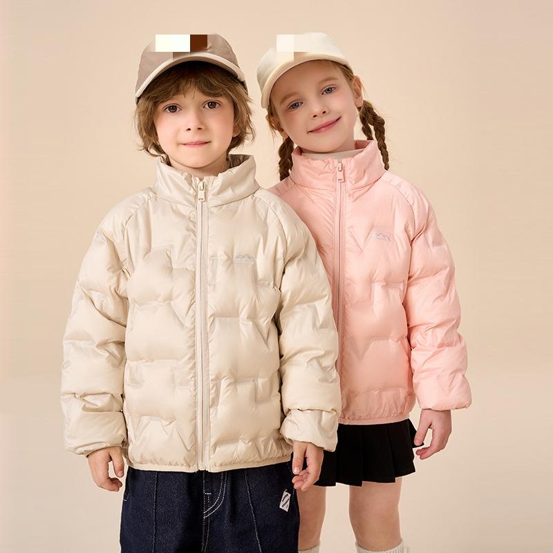 Children's White Duck Down Down Jacket, Parent-child Style, Large Children's Warm Inner Liner, School Uniform Artifact