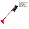 Snow Shovel Ice Scraper Car Windshield Lightweight Snow Scraper with Rubber Edges De-Icing Grooves