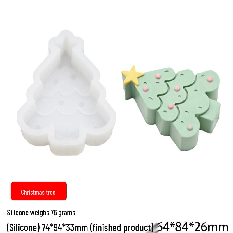 Stampo per candele natalizie: Babbo Natale, Cedro, Pupazzo di neve