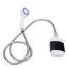 Ensemble de douche de camping portable Pompe de douche rechargeable par USB avec pommeau de douche à 3 modes Tuyau de 147 cm pour pique-nique, camping-car, voyage, animaux de compagnie