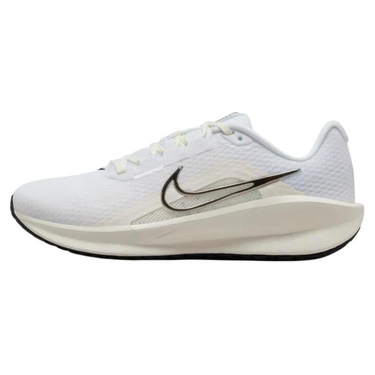 New Nike Downshifter 13 White Black Sail Metallic Silver Women's FD6476-100