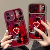 Stylish Red Scenery Pattern Phone Case For iPhone 17 16 15 14 13 12 Pro Max 15 Plus 17 Pro Air 11 16e Shockproof Soft TPU Cover