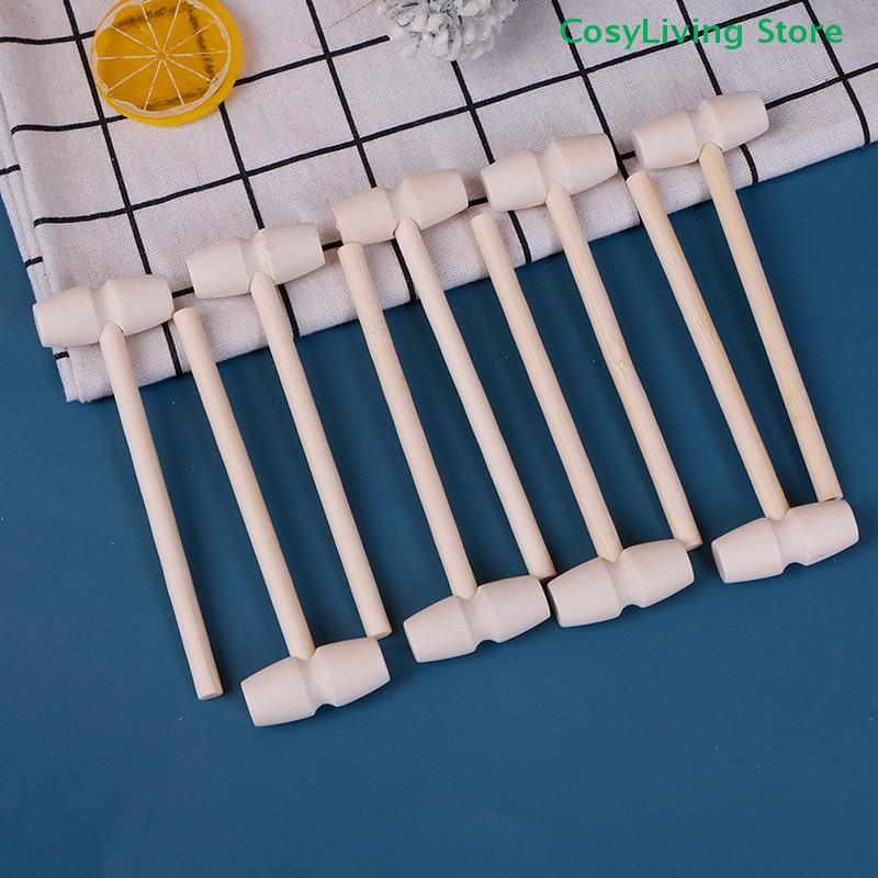 10Pcs Mini Replacement Wooden Hammer Ball Toy Pounder Wood Mallets Baby