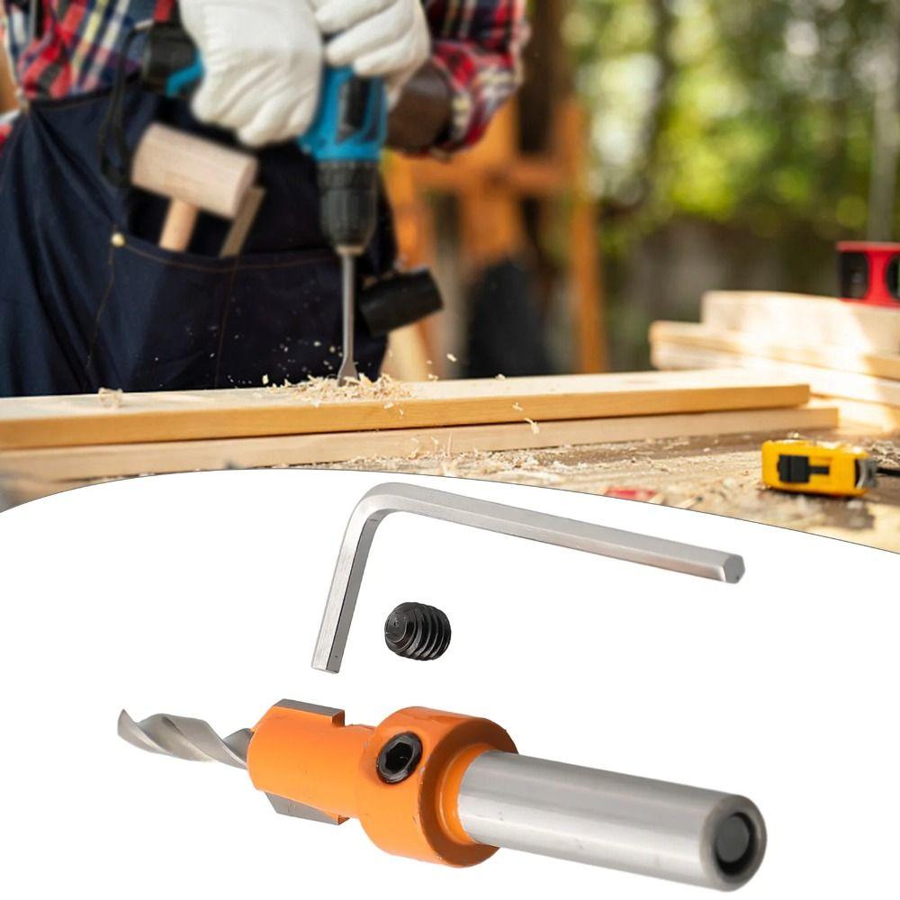 Round Shank Countersink Drill Bit Hexagon Shank Countersink Drill Counterbore Drill  Drilling Depth