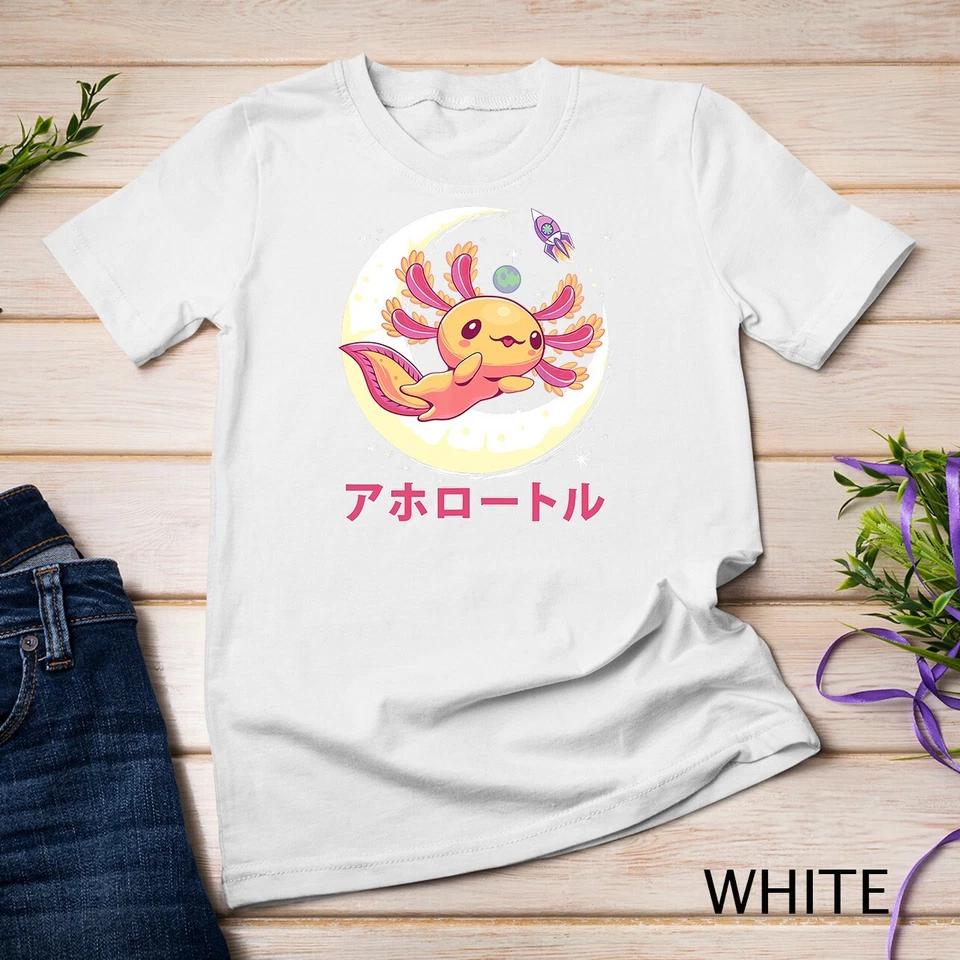 Pastel Goth Axolotl Kawaii Japanese Anime Aesthetic Nu Goth Unisex T-shirt 9 M