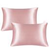 1PC JuwenSilk Silky Stain Pillowcase Silky Pillowcase Natural Silk Pillowcase Mulberry Silk Pillow Case Standard Queen