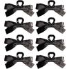 15cm Solid Color Fabric Bow Hair Claw Clip Women Korean Elegant Simple Fashion Shark Clip Barrettes Girl Hair Accessories