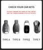 Car Sticker Car Leather Key Case Cover Protector Shell for Mercedes Benz A B C E Class GLS GLA GLK GLC CLS CLA AMG W204 W205 W21