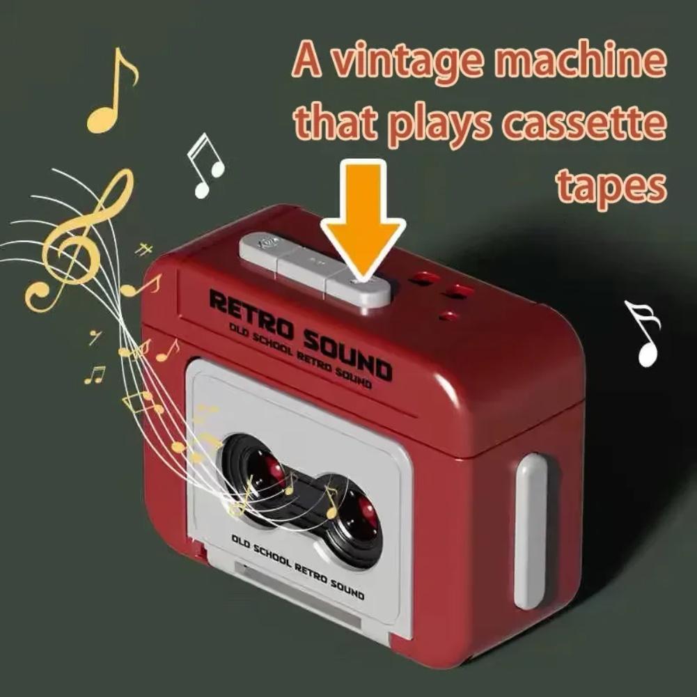 For Mini Retro Cassette Tape Recorder Keychain for Music Enthusiasts