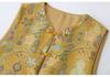 Plus Size Women's Zen Jacquard Cardigan Vest - Spring 2026 Chinese Style