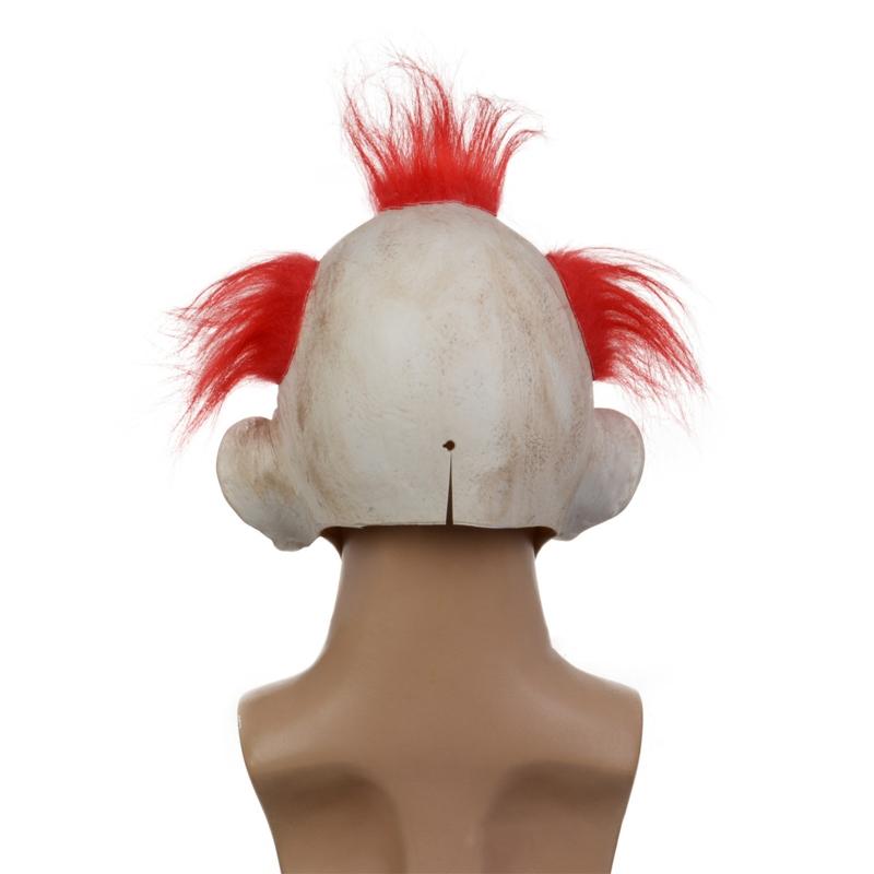 Horrible Clown Full Face Latex Helmet Creepy Costume Prop for Masquerade
