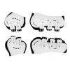 Horse Tendon Boots Shock Absorbing Adjustable Horse Front Hind Boots Fetlock Boots for Leg Protection White Set of 4 M