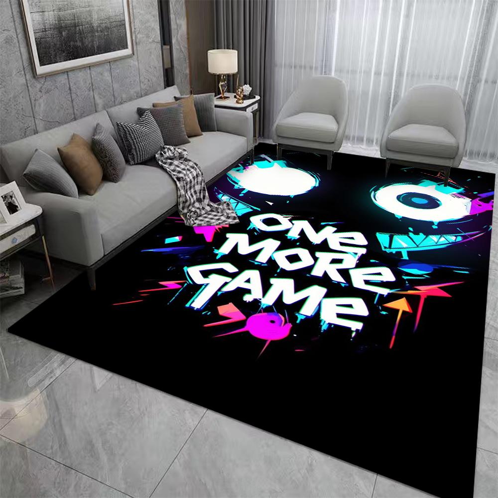 Cartoon Gamer Game Gamepad Area Carpet Rug for Living Room Kids Bedroom Sofa Kitchen Halloween Decor Child Non-slip Floor Mats