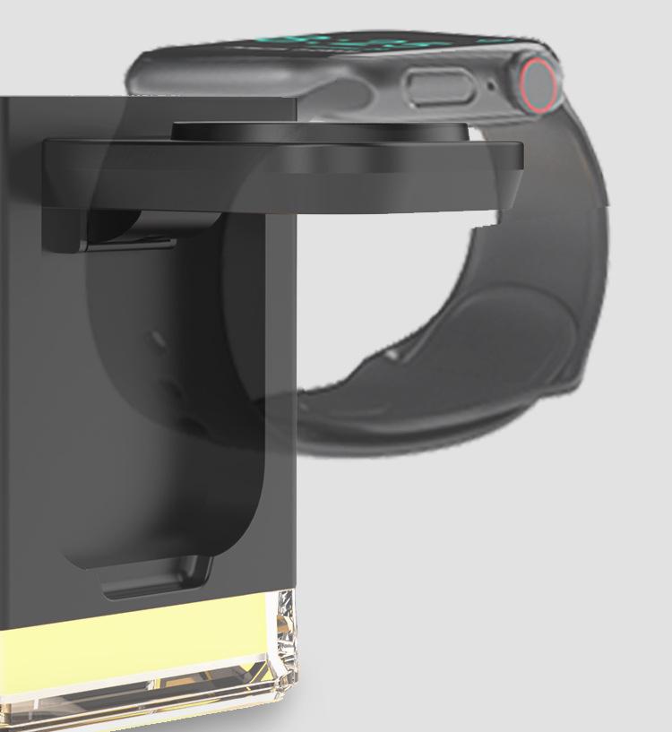 Multifunctional 3-in-1 Wireless Charging Magnetic Phone Stand with Touch Night Light