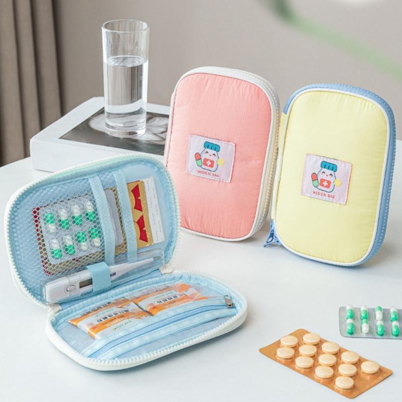Large Capacity Waterproof Medicine Portable Durable Nylon First Aid Storage Bag For Travel Camping Home Emergency Use