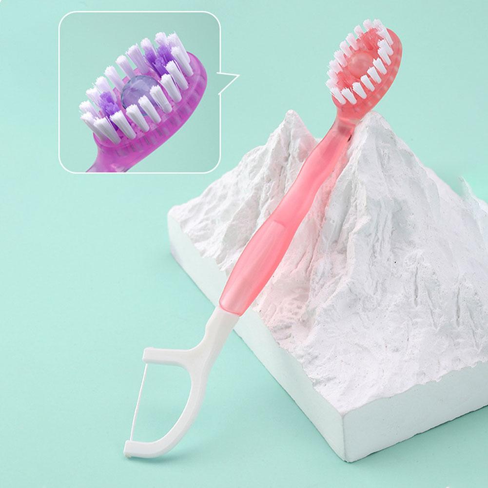 Brosses à dents mini 5 en 1 et fil dentaire avec dentifrice Tout en un Soin bucco-dentaire en déplacement