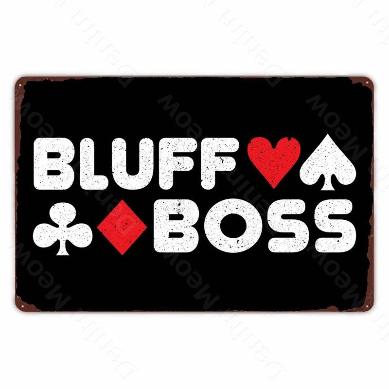 Металлическая табличка BlackJack Poker, Король пик, Винтажный художественный постер, Декор для стен бара, кафе, дома, Без покера, Ретро-табличка 20x30cm