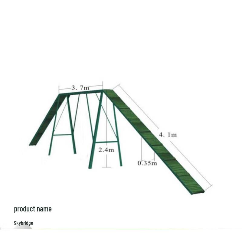 Dog Training High Plank Wall Obstacle