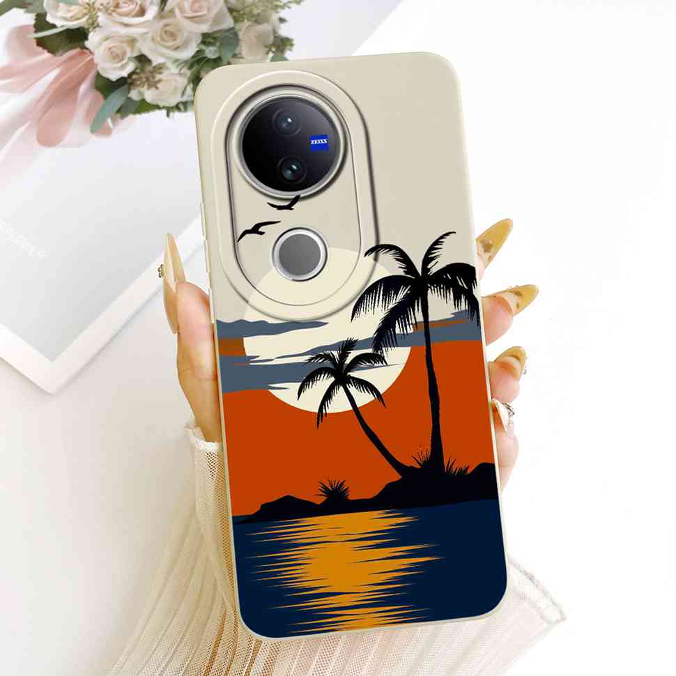 For VIVO V50 5G Case Luxury Silicone Shockproof VIVOV50 5G V2427 Casing Colorful Cartoon Soft Protective Shell Cell Phone Case