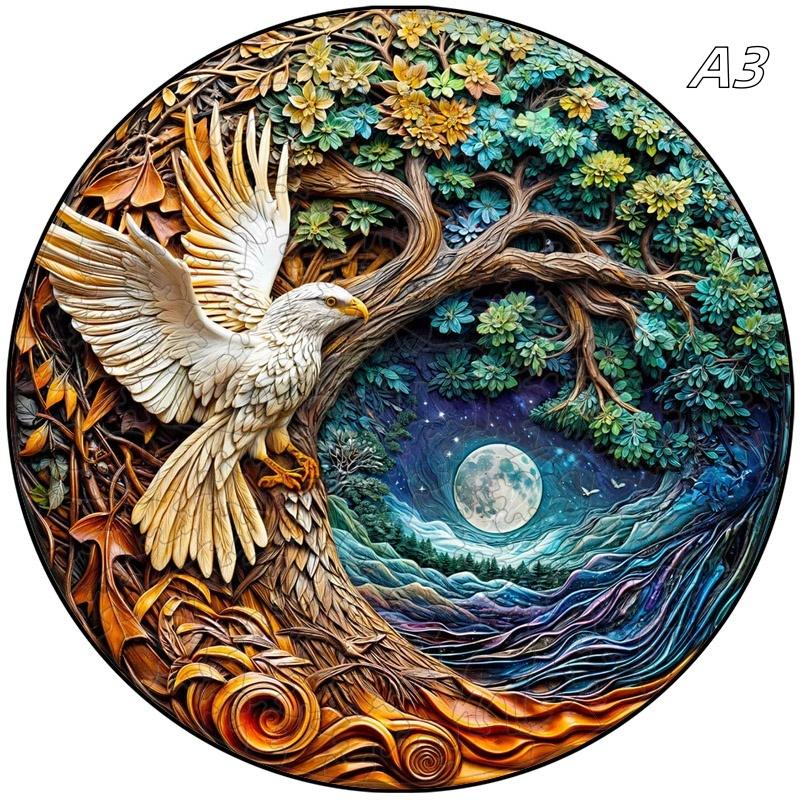 Non-Toxic Interactive 3D Cave Jurassic Animal Wooden Puzzle Game - Educational Toy For Kids And Adults - Ideal Birthday Gift Jigsaw Puzzle