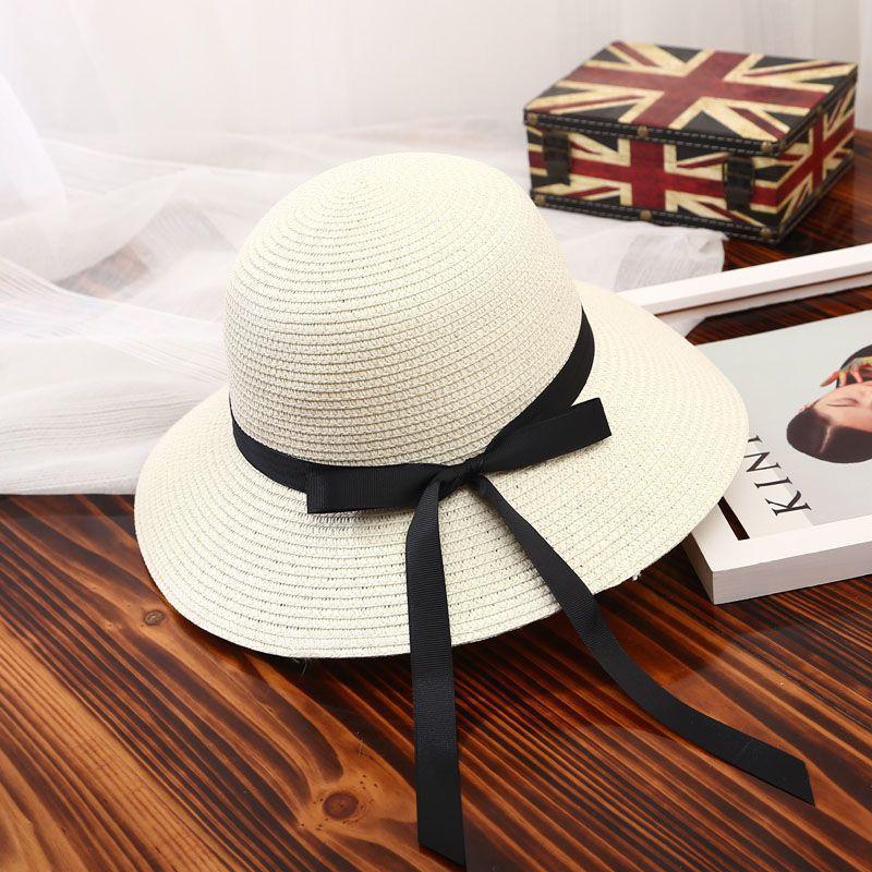Vacation beach hat women's summer seaside straw hat sunscreen sunshade travel Korean version versatile big eaves sun hat