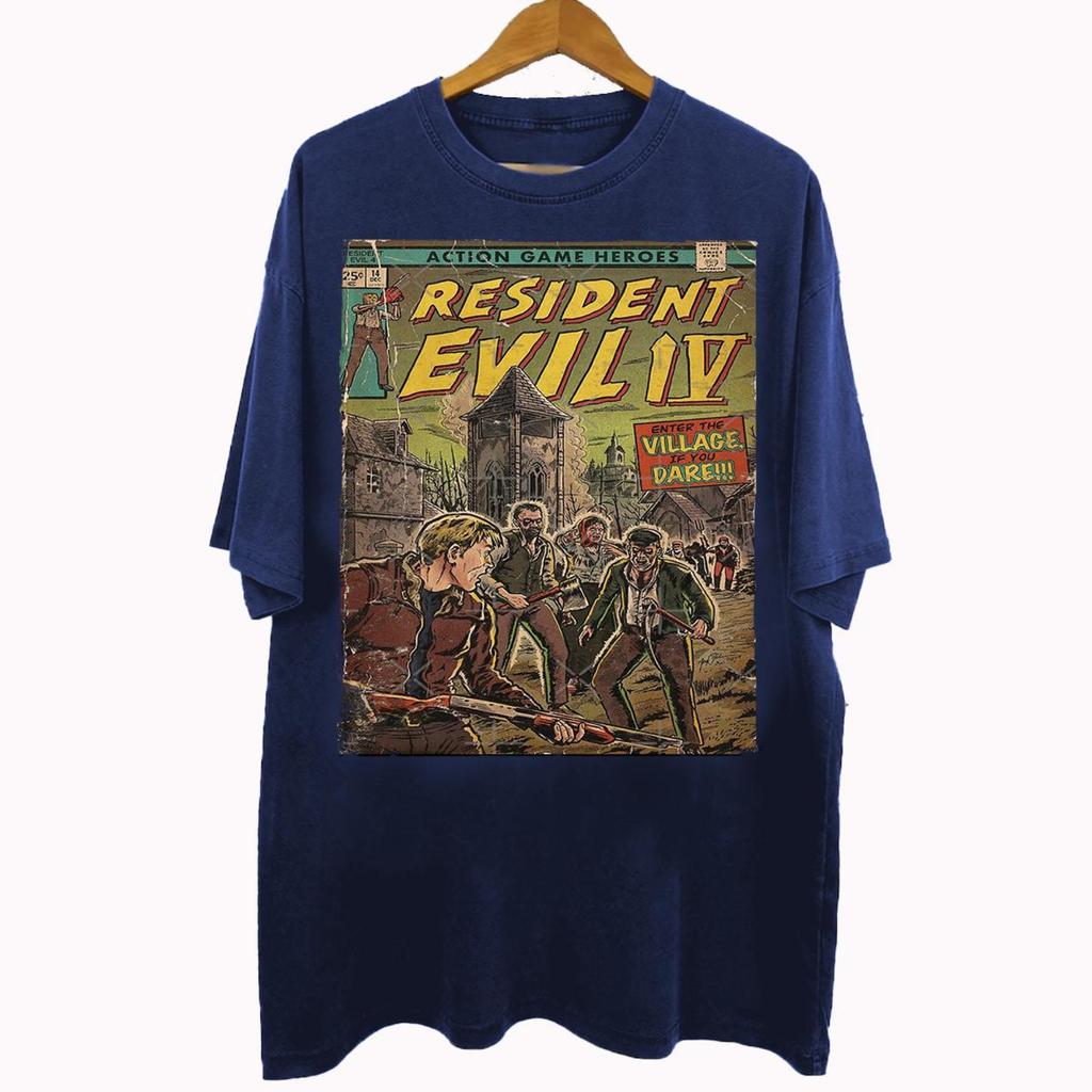Vintage 90s Style Resident Evil IV TShirt Renoir Resident Evil Leon Scott Kennedy Gifts for Unisex and Women Unisex TShirt