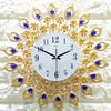 Trendy European Iron Art Living Room Wall Clock: Stylish Home Quartz Timepiece