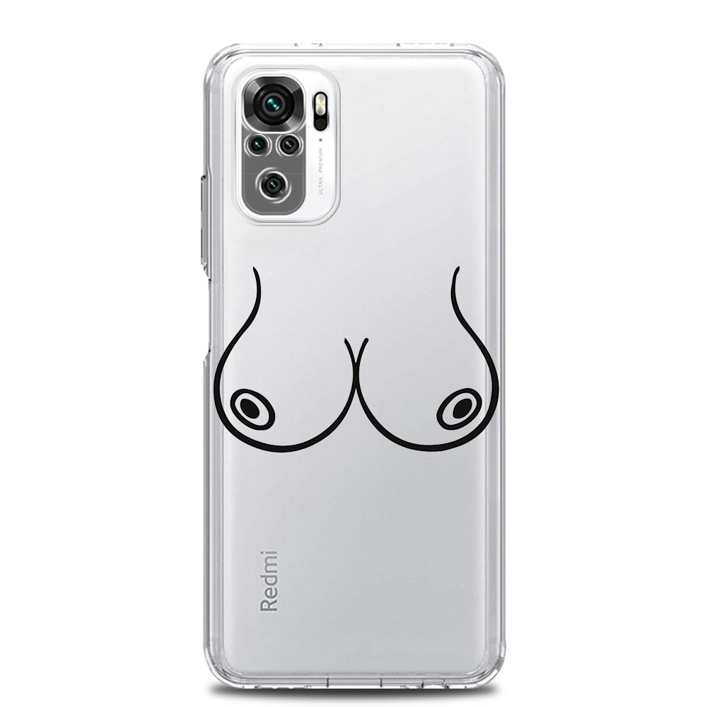 Titten Kunstdruck Soft Clear Handyhülle für Xiaomi Redmi Hinweis 12 10C 10 11 9 8 Pro Plus 9S 7 8T 9T 9A 8A 9C K50 K40 Gaming Cover