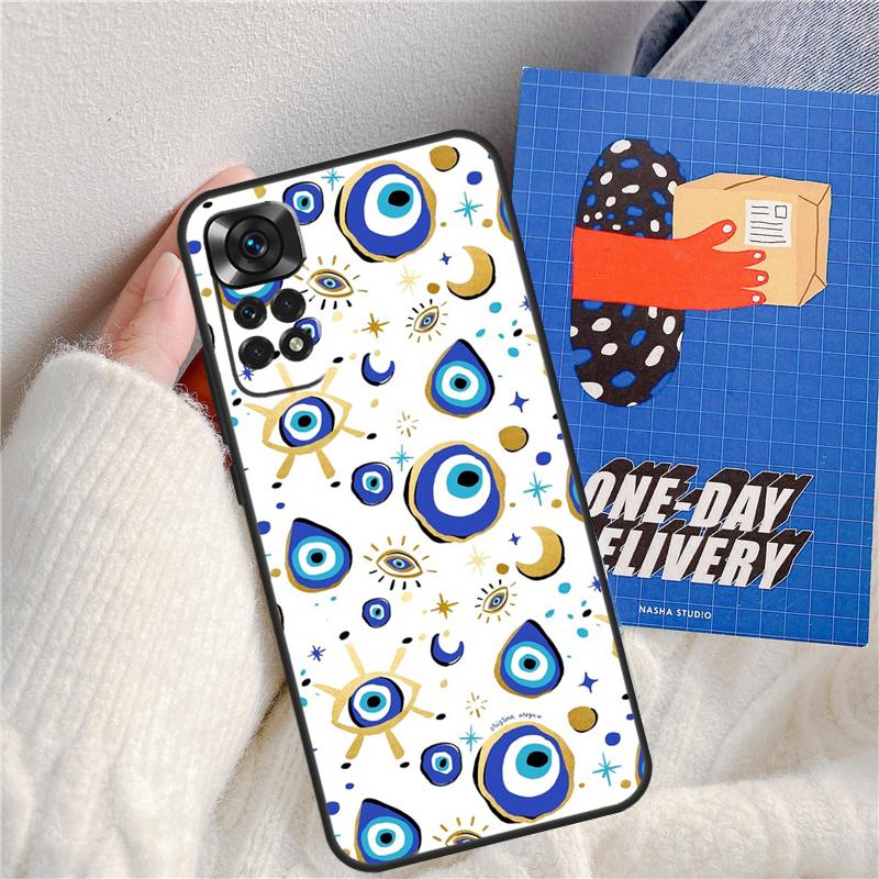 Evil Eye Funda For Xiaomi Redmi Note 14 Pro 13 9 10 11 12 9S 10S 11S 12S Redmi 13C 10C 12C 14C Case