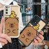 Phone Case: 2D Flat Samsung Galaxy A34 A35 M05 M06 S20 S22 S21 FE Plus 5G Layered Protective Case, Little Yellow Duck On Top, Christmas and Halloween 