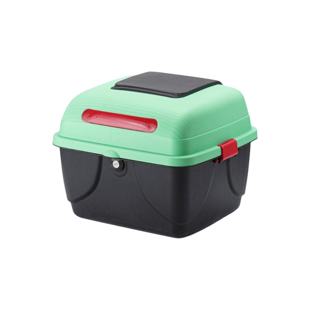 Plastic Motorcycle Rear Top Box Lockable Electric Scooter Toolbox Storage Case  Motorcycle