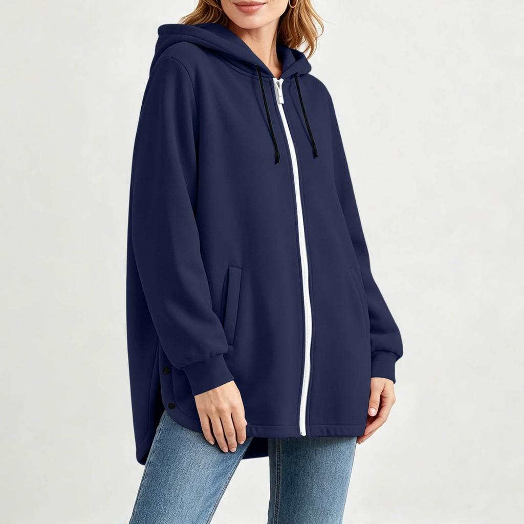 Lässiger Farb-Sweatshirt für Damen für den Alltag