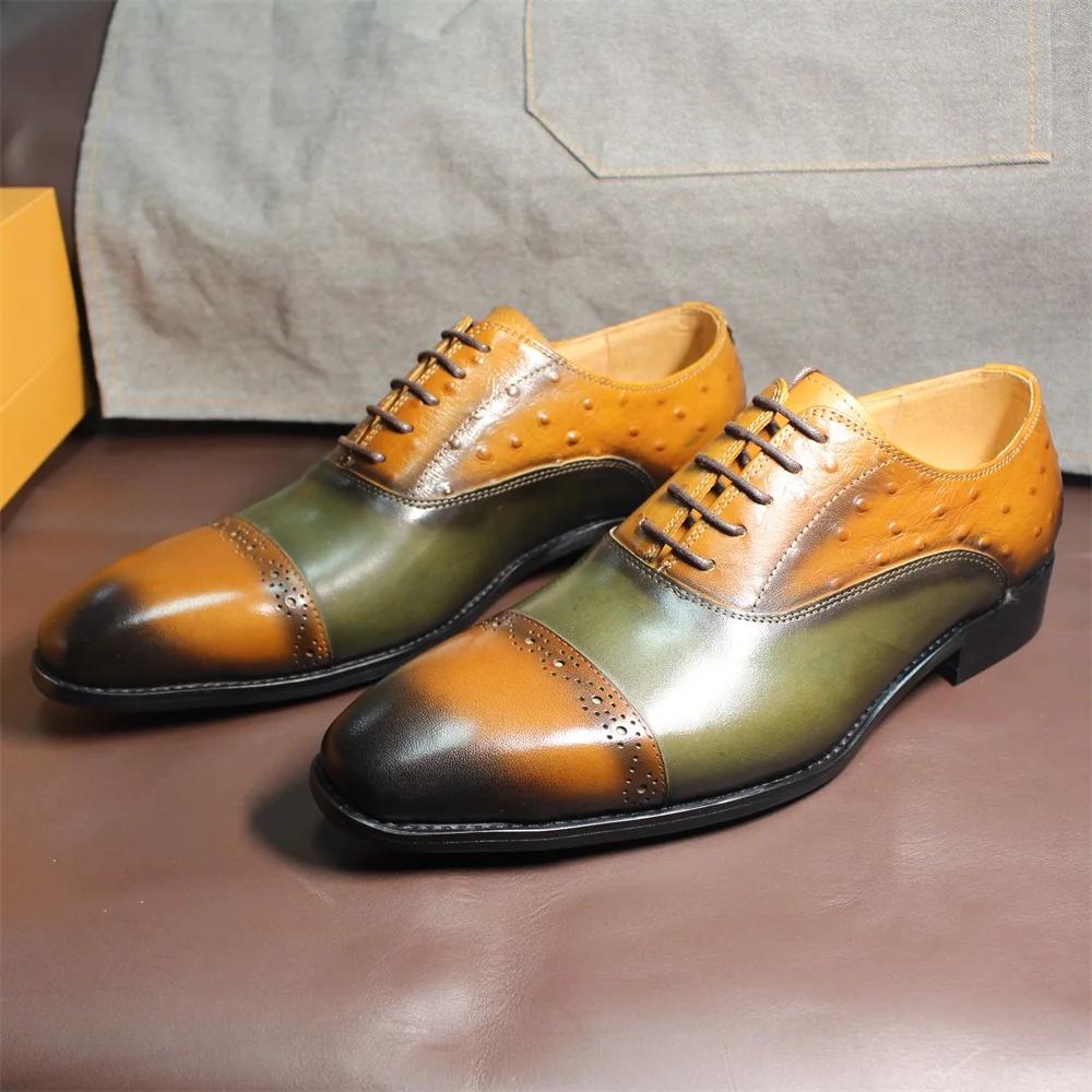 Mode Herren Handgefertigte Monk Strap Loafers Einzelne Schnalle Braun/Blau Klassische Kappe Zehenkleidschuhe für Geschäft Hochzeit Festliche Kleidung