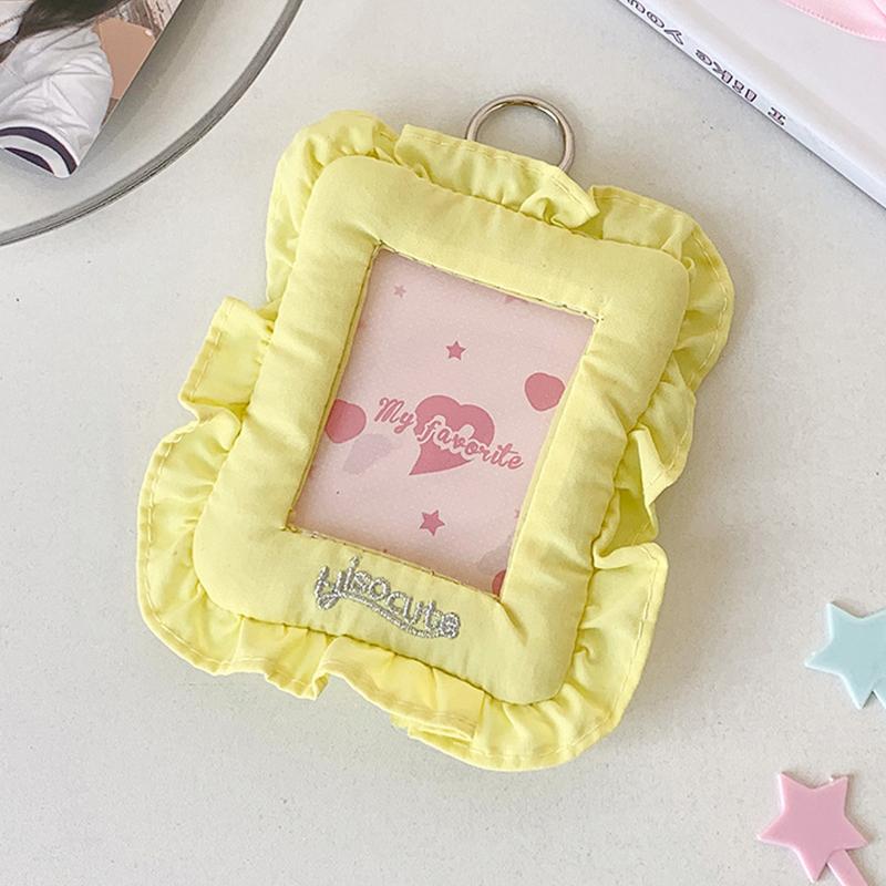 Ins Style Korea Sweet Girl Photo Card Case for 3 Inch Photocard Soft Pillow Shaped Photocard Holder Idol Card Holder