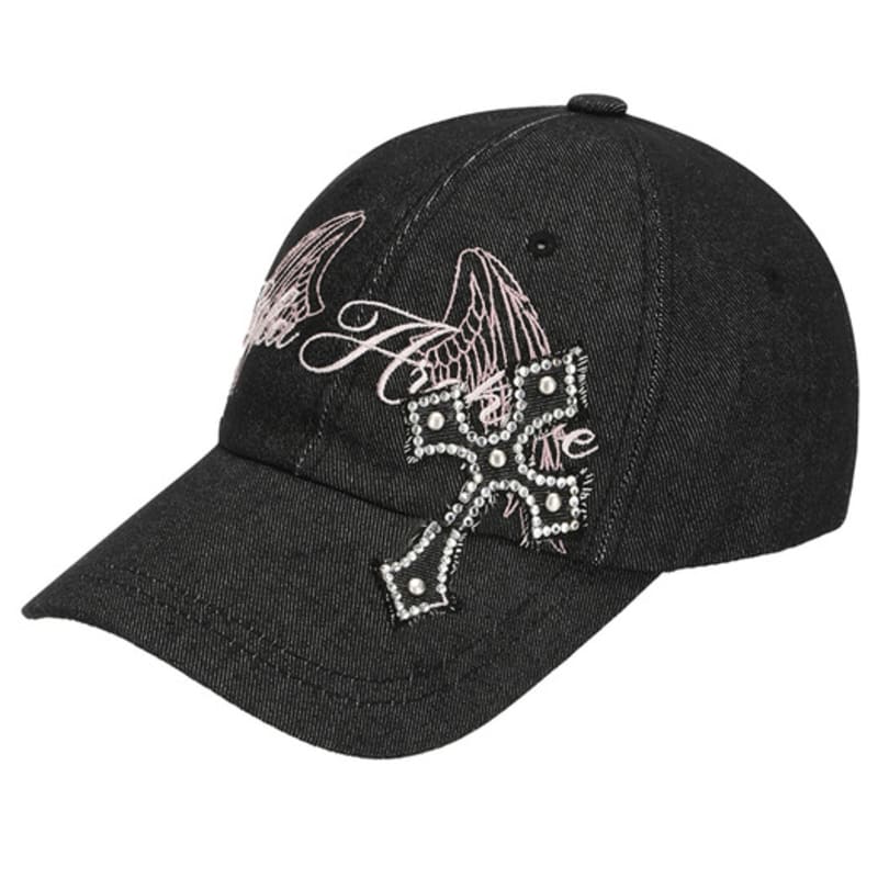 

GILA ARCHIVE CROSS PATCHED WING BALLCAP_BLACK FREE