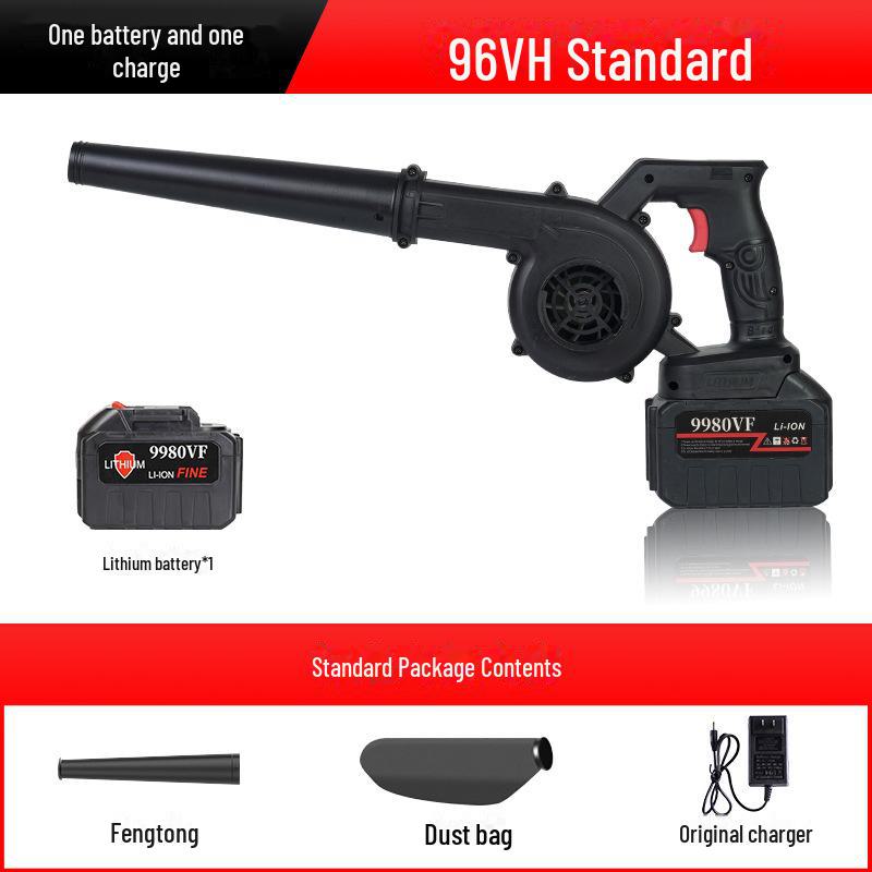 Rechargeable High-Power Lithium Turbo Hair Dryer and Dust Blower