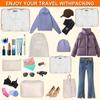1Set 7-teilige Reise-Aufbewahrungstasche, Gepäcktasche, multifunktionale Verpackungstasche, Polyester, wasserdicht mit Griff, Netz