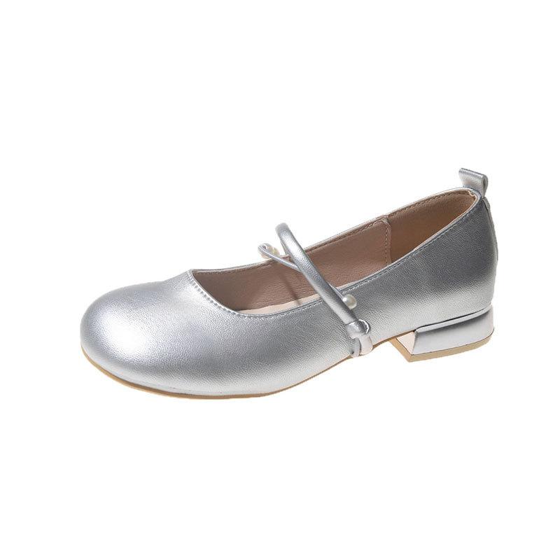 New Chinese Gentle Mary Jane Girl Shoes New Thick Heel Granny Shoes Fairy Style Pumps Shoes for Spring 2025