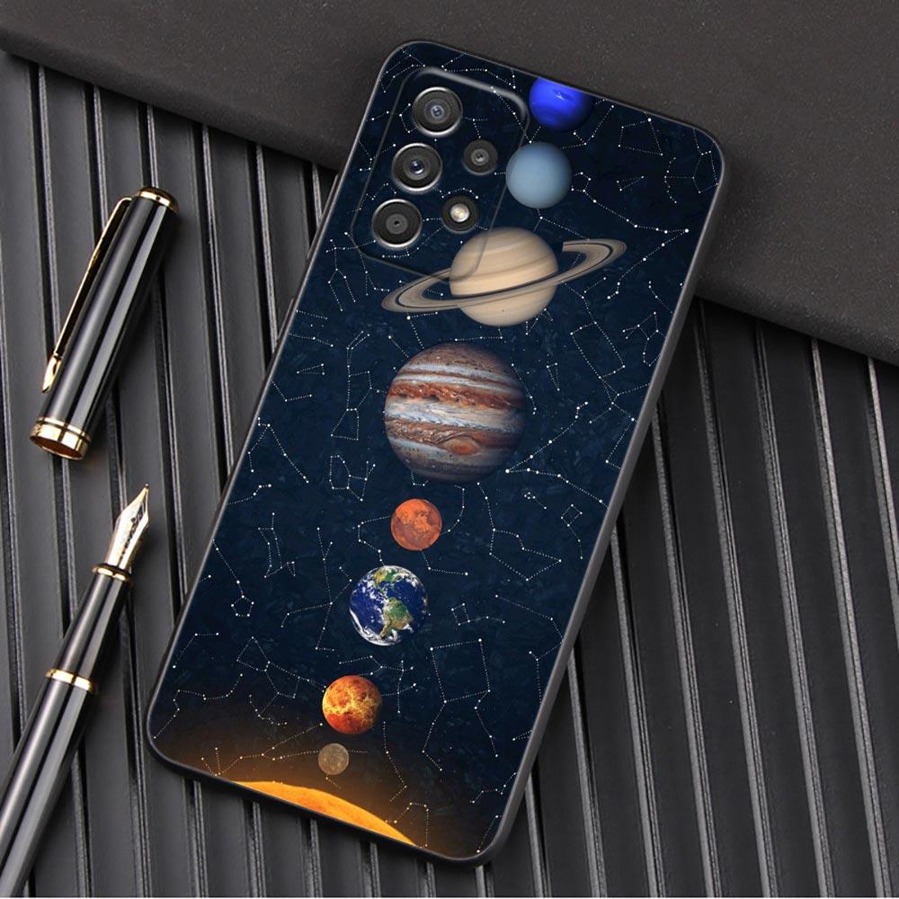 Sky Space Moon Stars Universe Phone Case For Samsung Galaxy A57 A56 A37 A55 A36 5G A26 A54 A52 A35 A34 A25 A17 A16 A15 A07 Cover