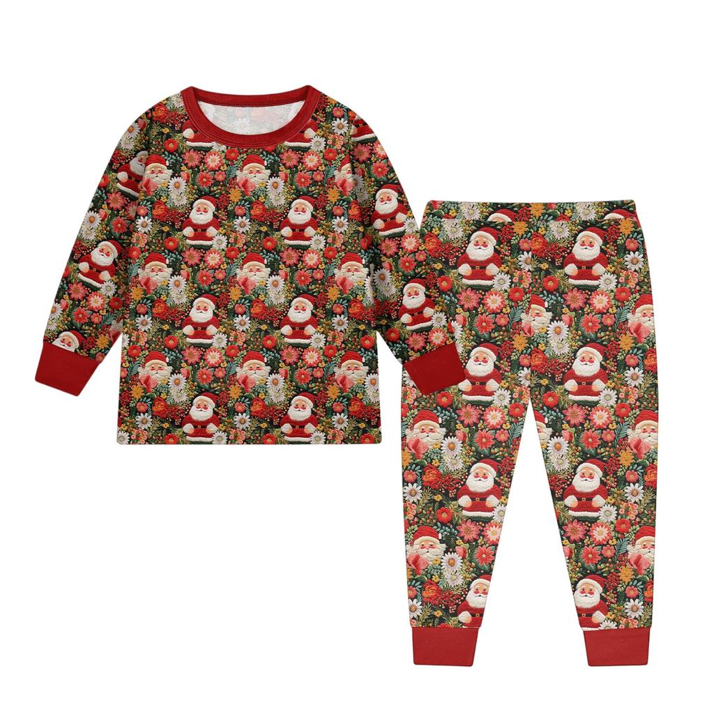 Children's Fashion Suit Skirt Round Neck Long Sleeve Top Pants