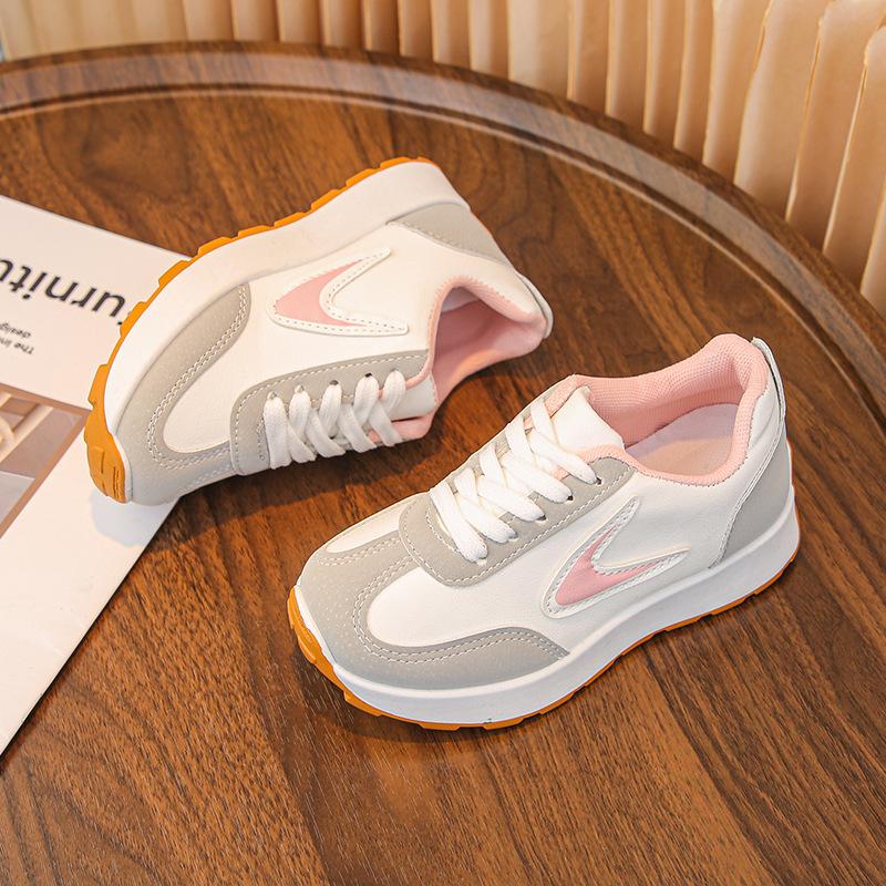 Spring and Autumn new children's casual versatile lace-up children's board shoes soft sole non-slip breathable sports shoes