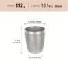 Retro Frosted Double-walled 304 Stainless Steel Cup for Home Coffee Cup Double-walled Cold-proof Beer Cup Tea Cup Juice Cup