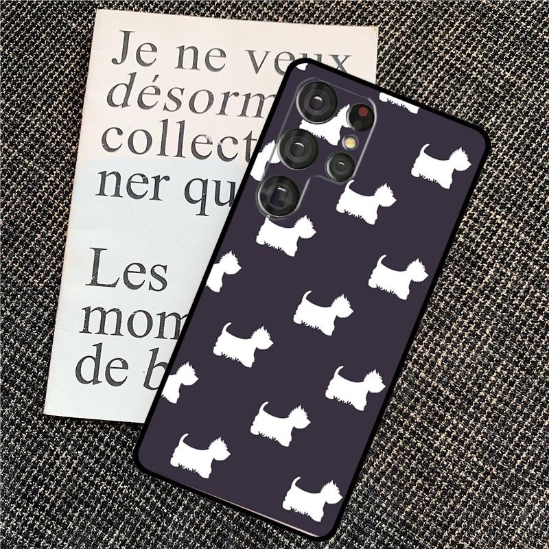 West Highland Terrier Westie For Samsung Galaxy S24 S23 Ultra S22 S20 S21 FE S8 S9 S10 Note 10 Plus 20 Ultra Phone Case