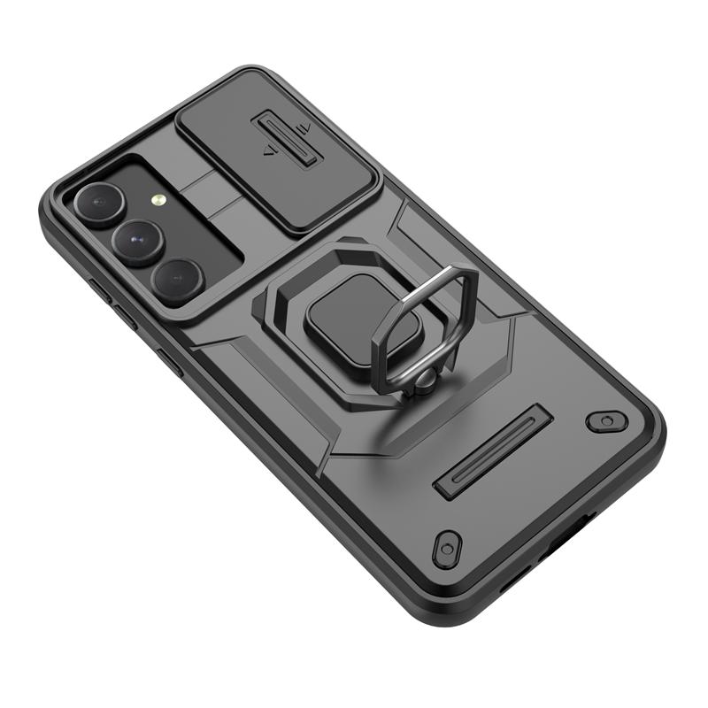 For Samsung Galaxy A36 5G Case Shockproof Armor Magnetic Car Holder Ring Case For Galaxy A36 A 36 Slide Lens Protect Cover